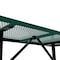 Flash Furniture Mantilla Rectangle Picnic Table, Green, Expanded Metal Mesh Top, Black Frame, 72-1/4 in L SLF-EML-72-GN-GG - alternate 5